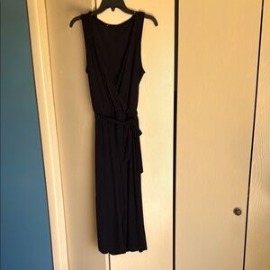 Elegant Black Sleeveless Romper